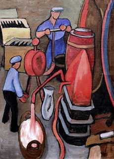 IMG_3826 Gabriele Münter 1877-1962 Munich  Working in the wine cellar  Travailler dans la cave à vins. 1937 Musée d'Art Moderne de Louisiana Copenhague Exposition temporaire