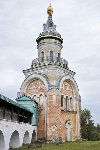DP2Q8397. Boris-Gleb Monastery in Torzhok.  West view of the Candle () Tower (1880s). ©  carlfbagge