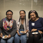 <b>IMG_1115</b><br/> Alumni and students gather to talk and eat in Norby House as part of the CIES Student Reception for Homecoming week. By Vicky Agromayor.<a href=https://www.luther.edu/homecoming/photo-albums/photos-2018/