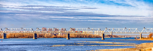 railway bridge over Ob ©  Dmitry Karyshev