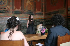 Sophie, sister of the bride sang 