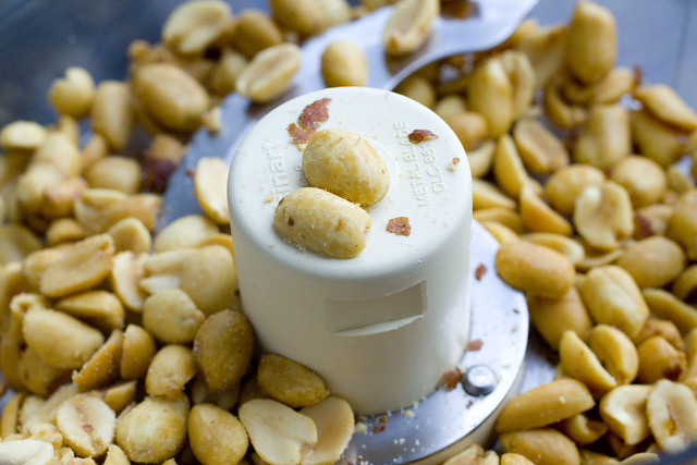 peanuts in food processor