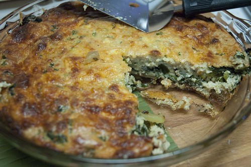 the finished quiche