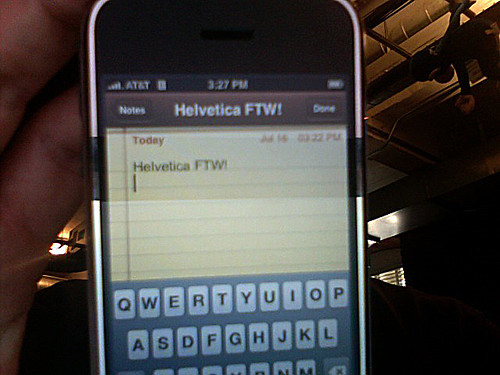 iphone notes inheleventica