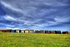 Beach huts, Portland Bill 4pm 070707