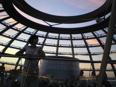 Dentro de la cúpula del Reichstag