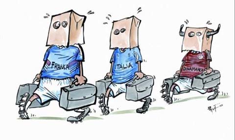 Eliminados e envergonhados da Copa