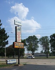 Sign for Jim's Meat Market