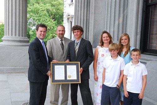 Zach Brunson with his family at the State House as I present him with a scholarship named after my paternal Zach Brunson with his family at the State House as I present him with a scholarship named after my paternal grandfather. Zach went on to attend USC.