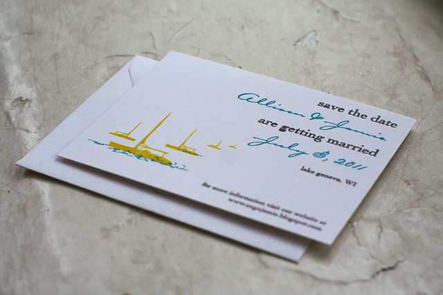 Sailboat Save the Dates