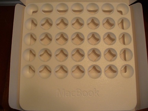 MacBook - Styrofoam packaging