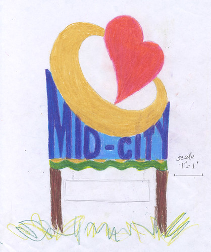 Mid-City Sign (front)