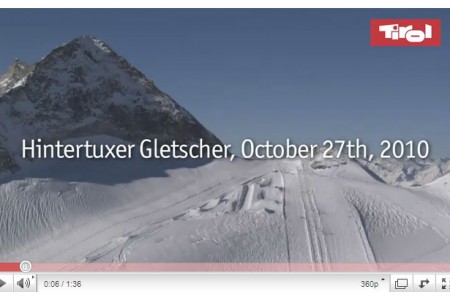 Hintertuxer Gletscher si užívá sněhu