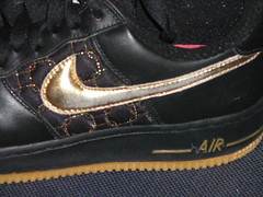 Nike Air Force 1s - Gold Quilts
