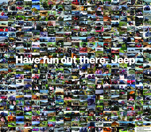 Have Fun Out There - Jeep Newspaper Mosaic