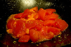 tomatoes in wok 3