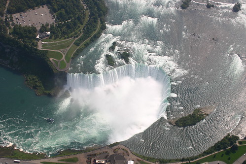Aerial View of the Horse Shoe Niagara Falls