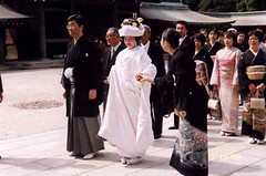 明治神宮的日本神前式婚禮