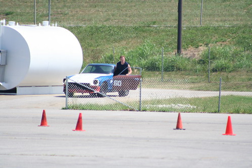 240z at autocross after motor blew up
