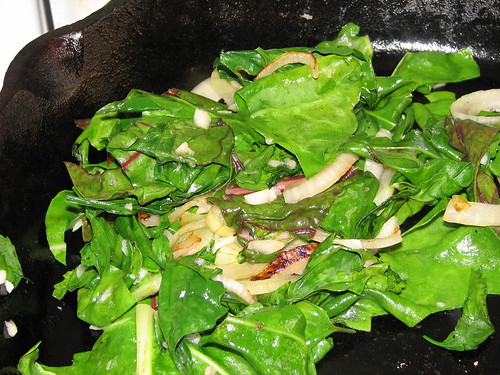 Sauteed Kale and Lambquarters