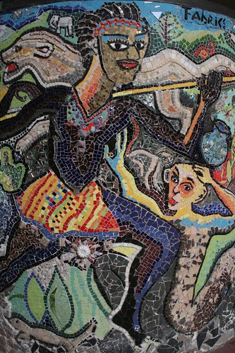 Mosaic of a Man with a Flute