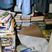 Closet full of library books