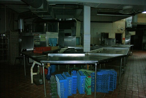 Dishwashing area in the kitchen