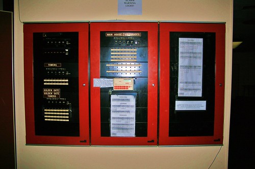 1970s era fire alarm control panel