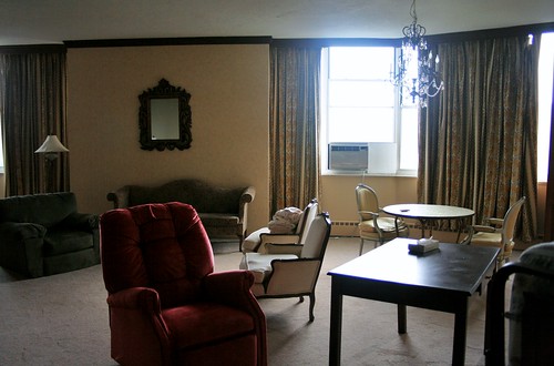 Presidential Suite furniture in the common area