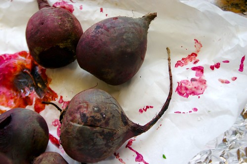 roasted beets from the oven