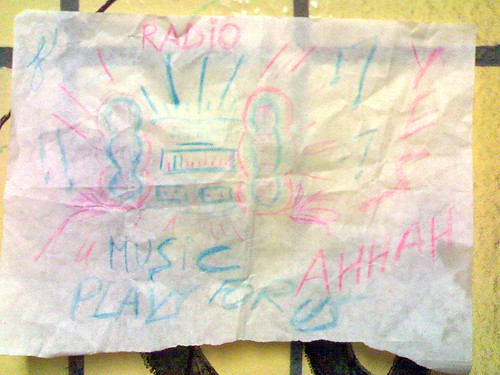 Radio Drawing from Boombx party