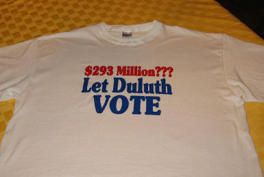 Let Duluth Vote t-shirt