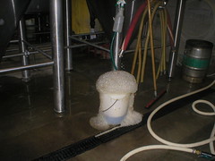 Improvised Airlock At Southern Tier Brewing