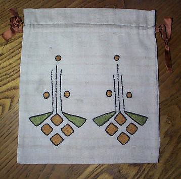 Arts and Crafts - Linen Drawstring Bag