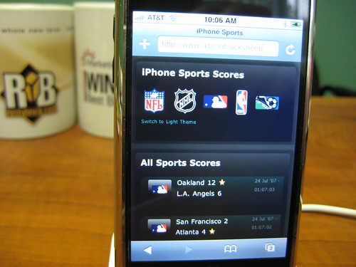 Sports on iPhone