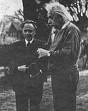 Albert Einstein with Otto Nathan.
