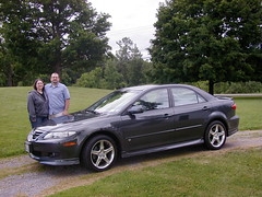 Scott and Dominica with the Mazda 6