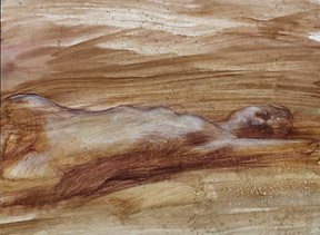 Nude Figure Study in Sepia