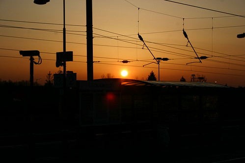 Sunset over Cricklewood Railway Station