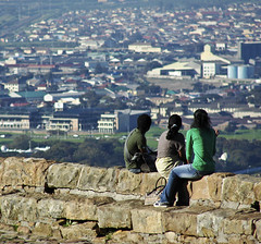 Three girls contemplating