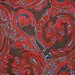 Red Grey Paisley by Annie Butterfly