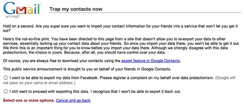 Google Trap My Contacts