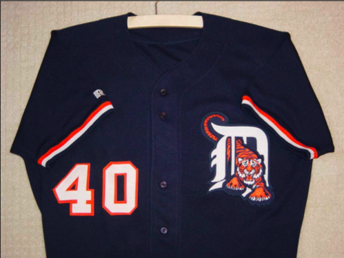 detroit tigers jerseys through the years