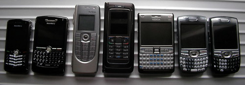 Seven smartphones
