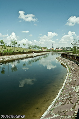 Parque biosaludable en el barrio del Hospital en Fuenlabrada