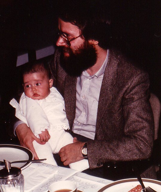 My dad and me at my baptism