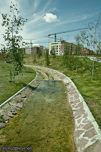 Parque biosaludable en el barrio del Hospital en Fuenlabrada