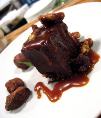 Chocolate truffle torte