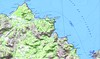 Carte des Agriate Partie Est avec la côte de Saleccia à Saint-Florent