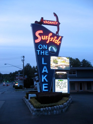 Surfside On The Lake Neon Sign